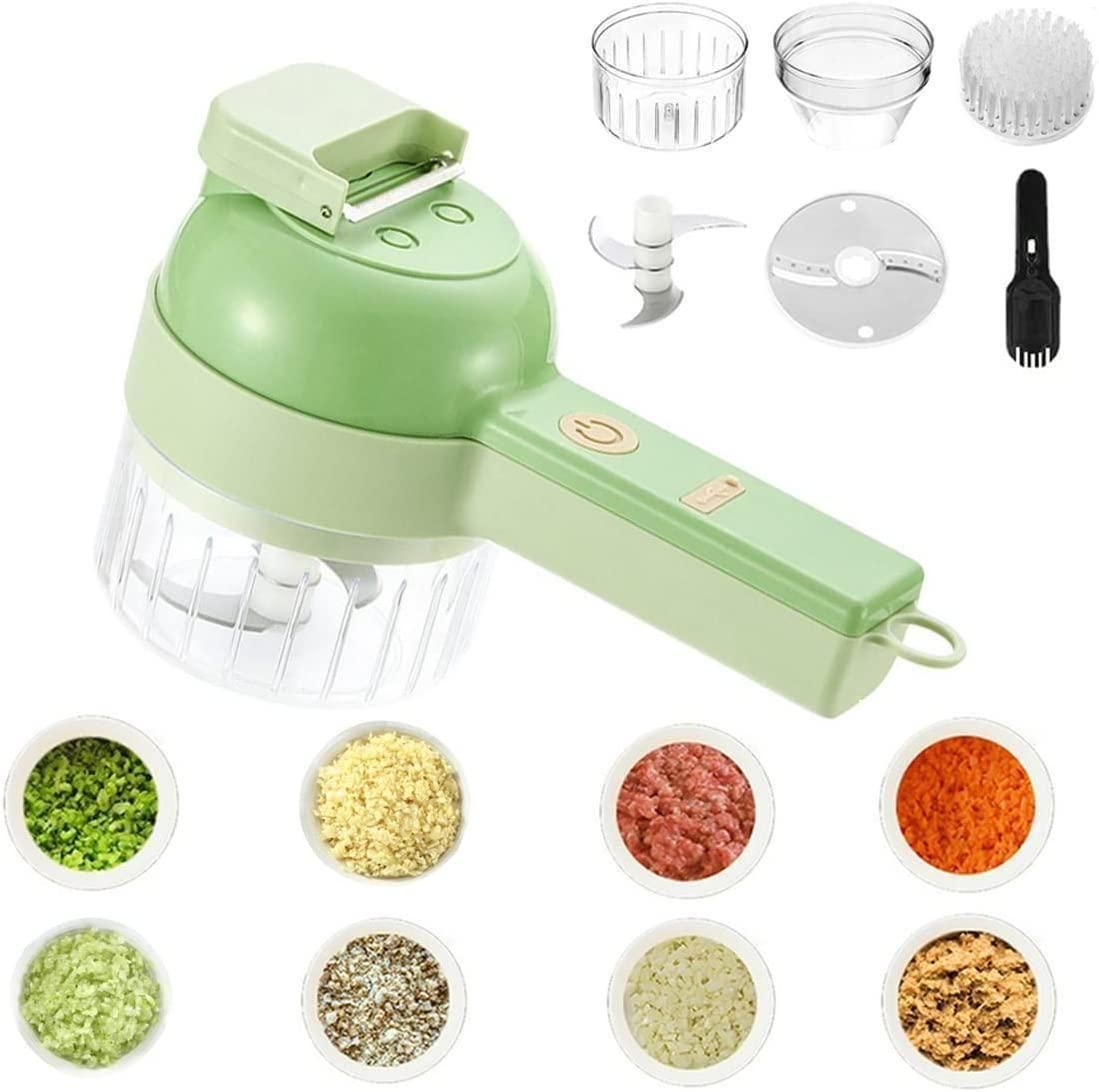 ⚡🥕 4-in-1 Portable Electric Vegetable Cutter Set