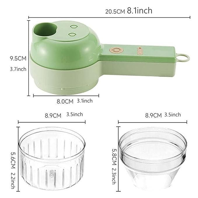 ⚡🥕 4-in-1 Portable Electric Vegetable Cutter Set