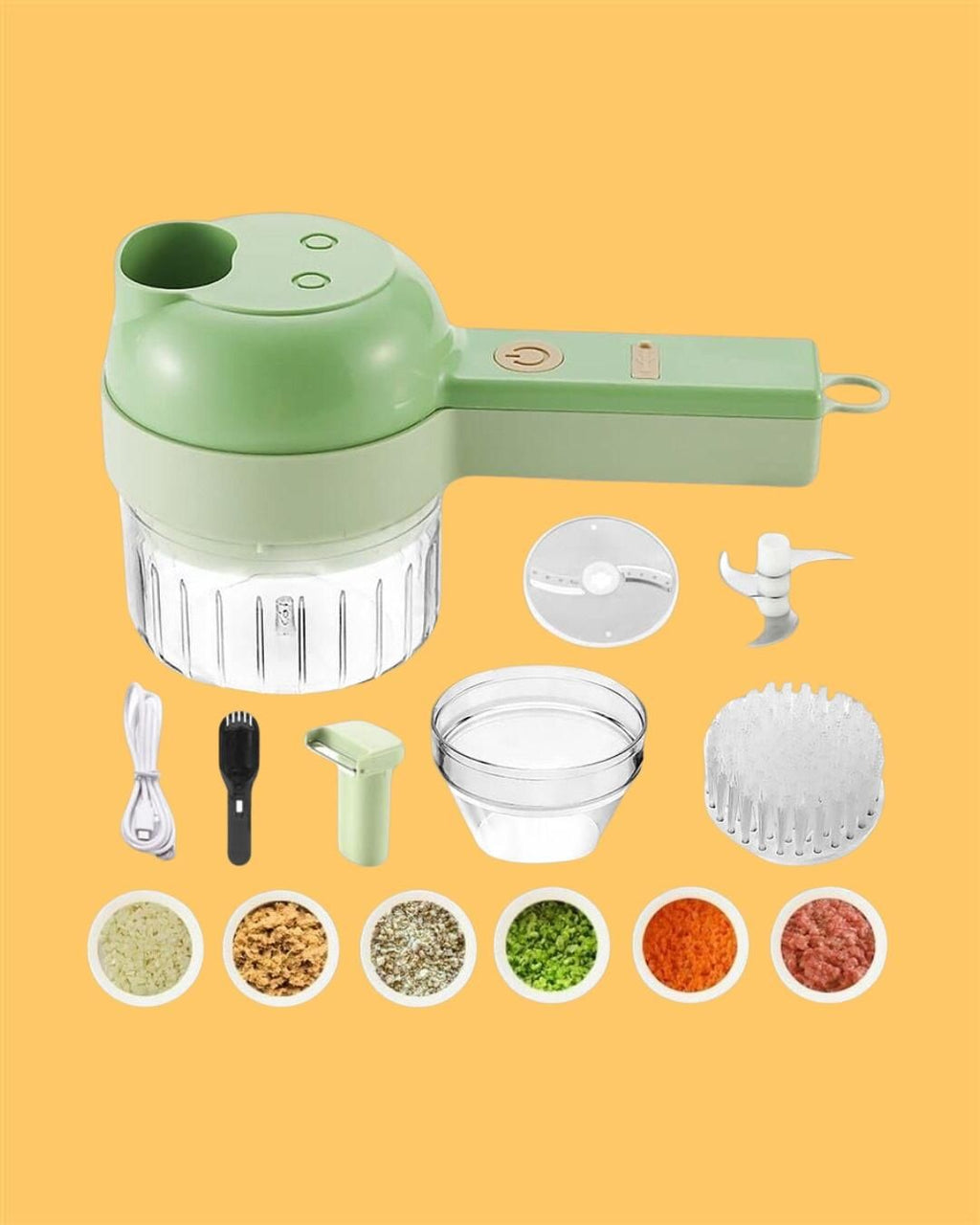 ⚡🥕 4-in-1 Portable Electric Vegetable Cutter Set
